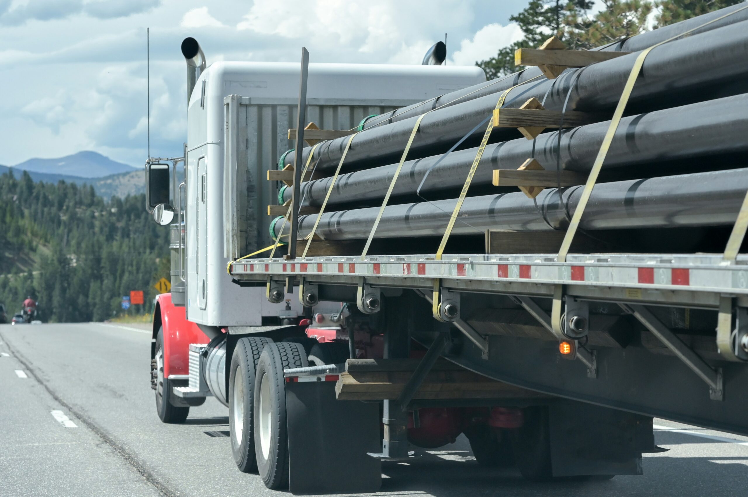 semi-truck on the highway