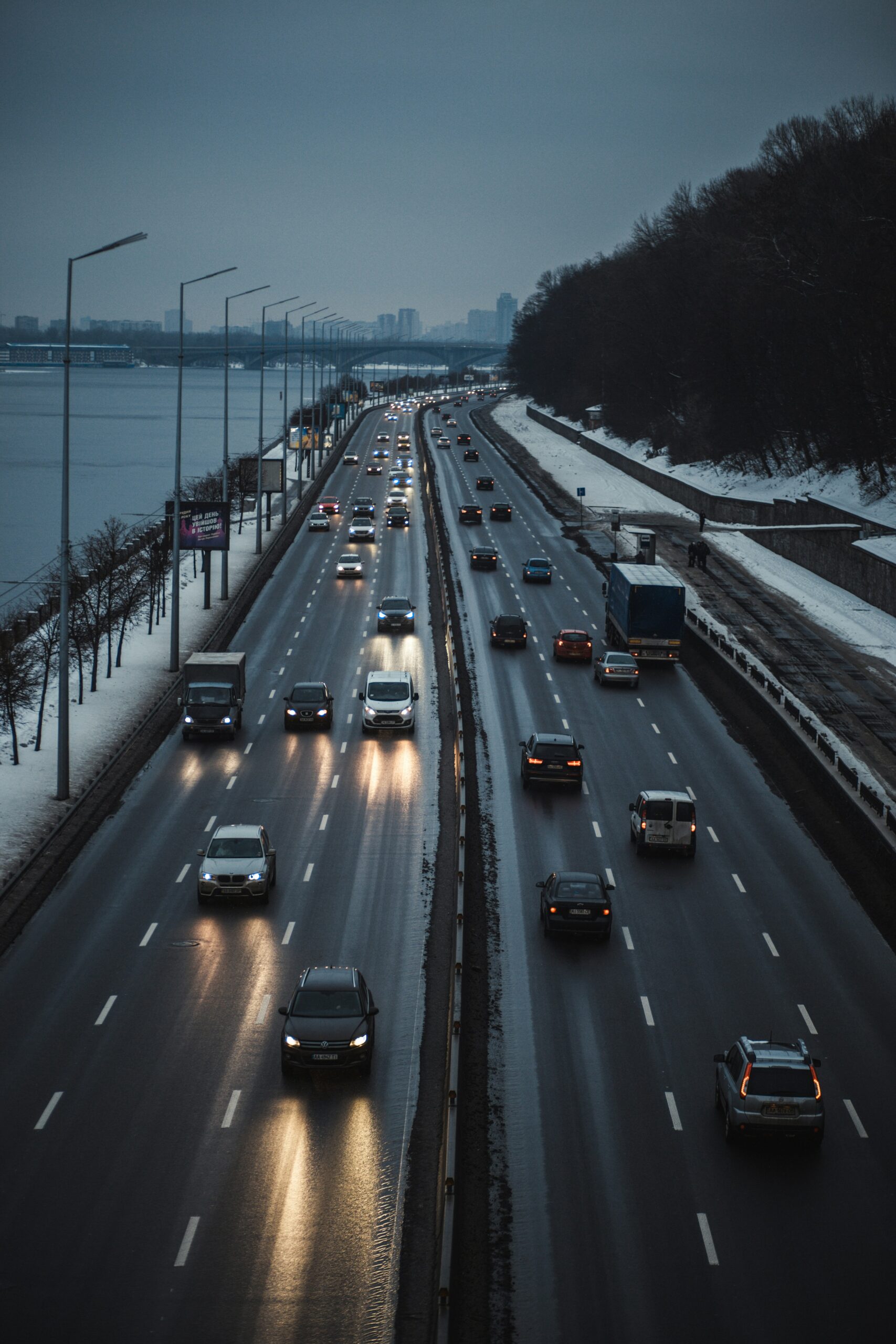 cars on highway