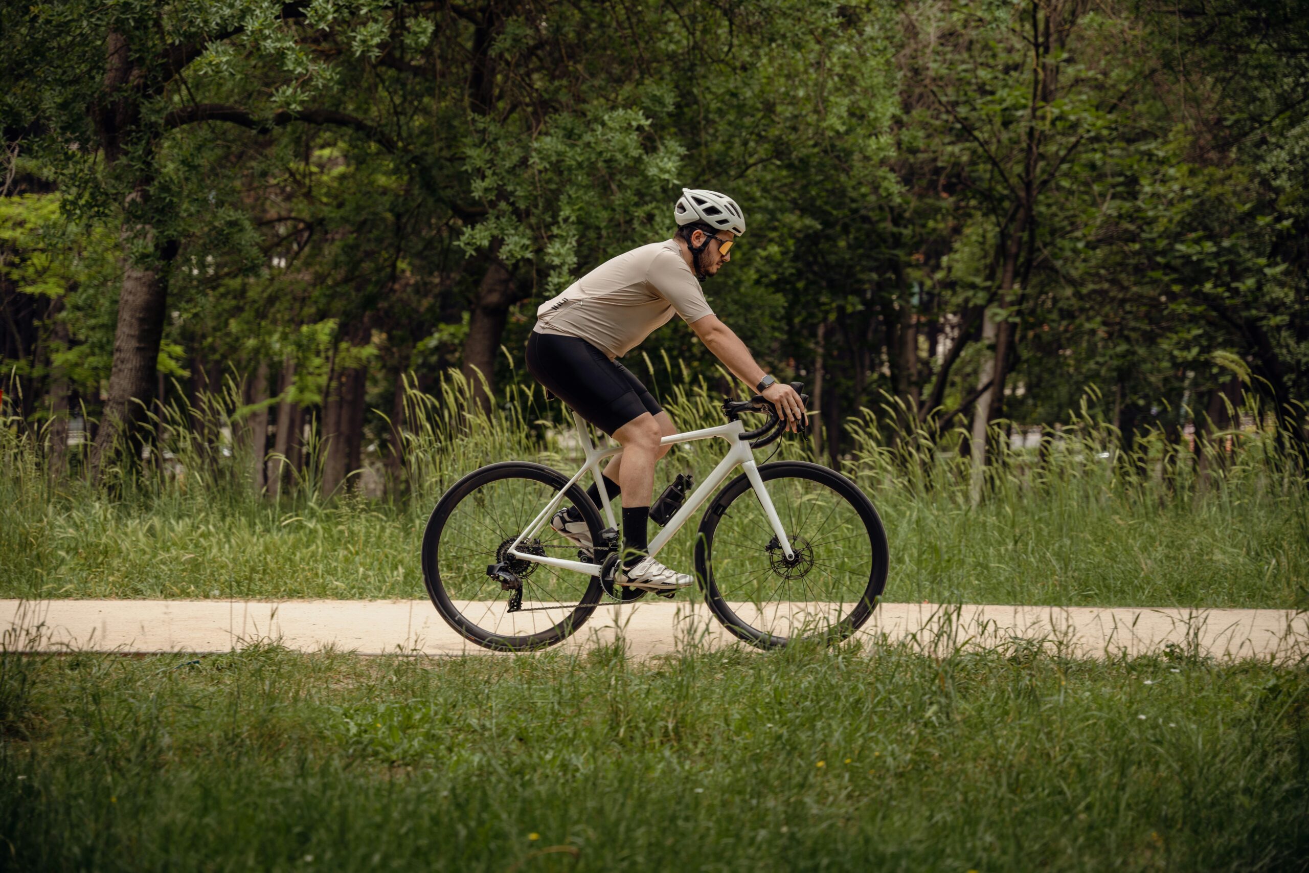 man on bicycle