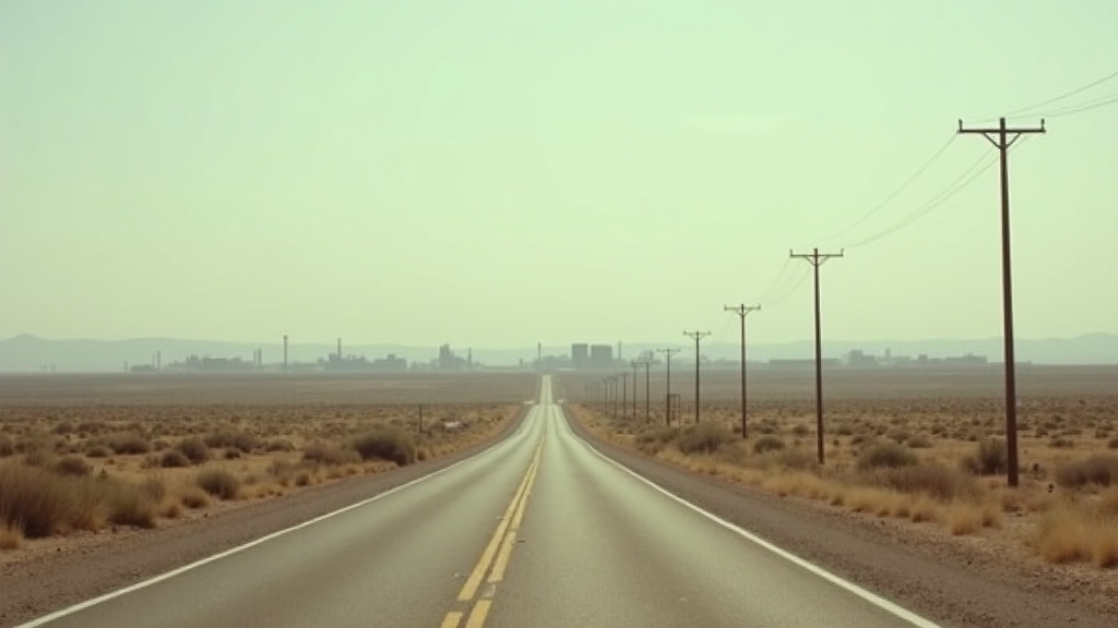 Camino rural en el alto desierto del condado de San Juan