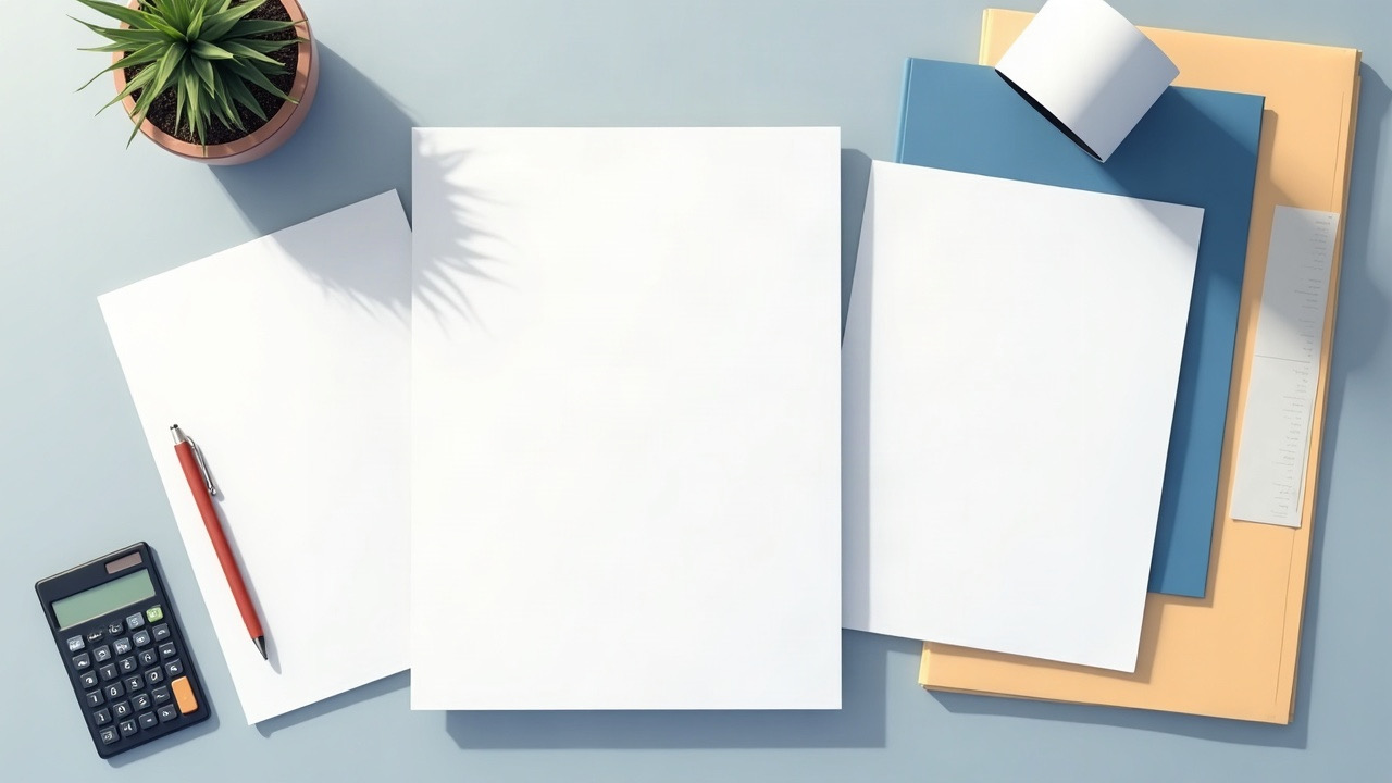 Illustration of organizing medical bills and insurance explanations