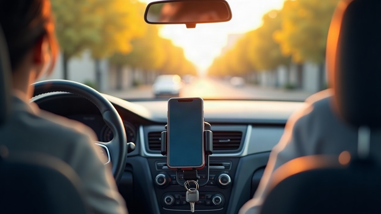 Illustration of a rideshare passenger preserving a trip record